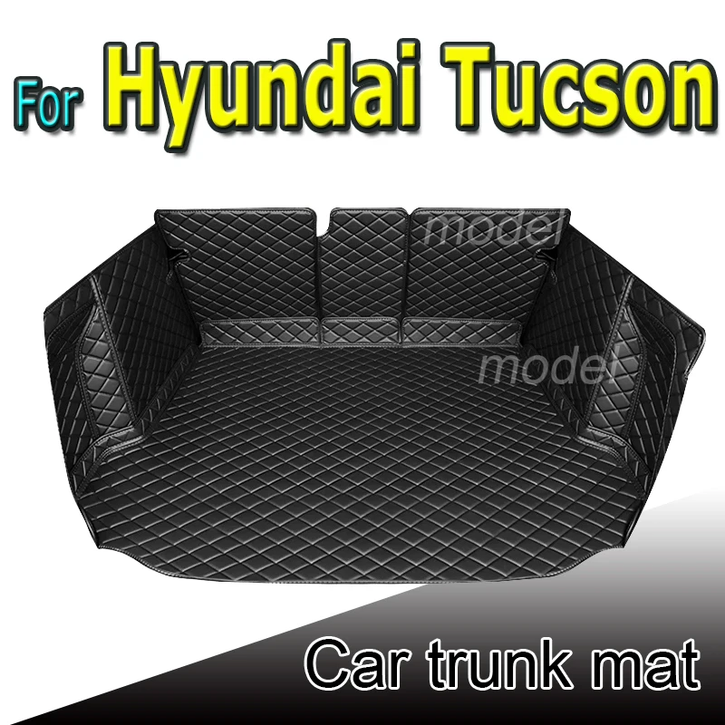 Car Trunk Protection Mats For Hyundai Tucson 2021 2022 2023 NX4 N Line Cargo Liner Carpets Cover Pad Accessories Interior Boot