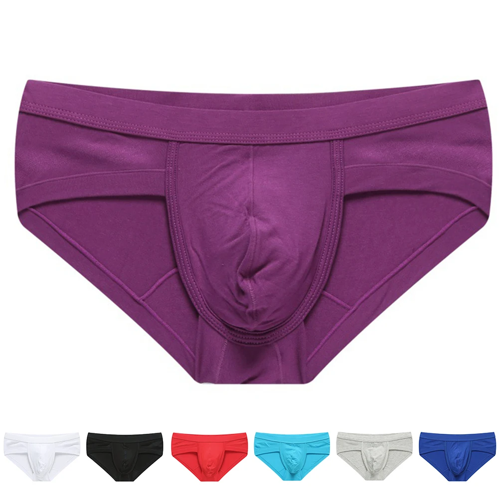 Black Low-Waisted Briefs Breathable Men\'s Pouch Underwear Soft Fabric Underwear Applicable To Male Classic Style