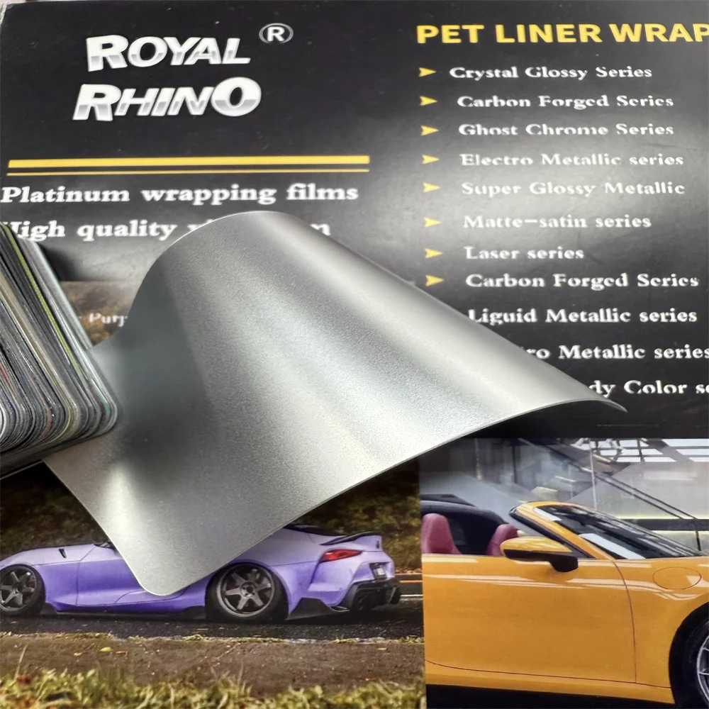 

152CMx18M PET Alexander Silver Liquid matte Color Wraping Vinyl Wrap Sticker For Car Decals Motorcycle Sticker Car Sticker Paint