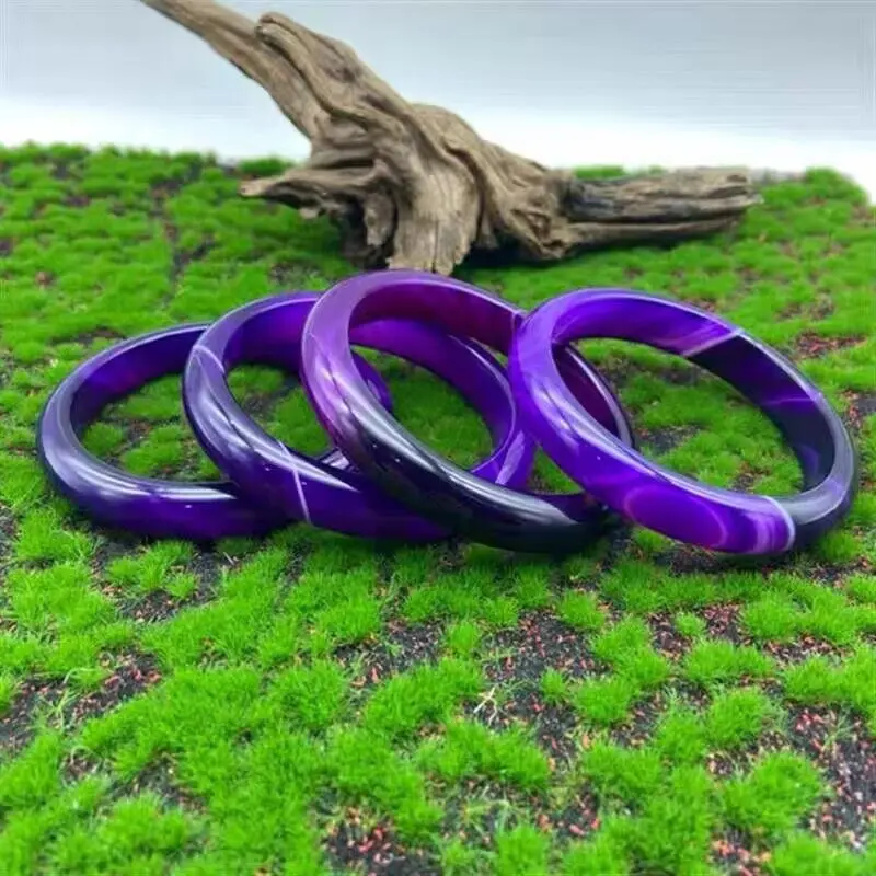 

New 2026 Genuine grade Uruguayan amethyst bracelet, jewelry female semi-precious stone, rich dark purple.