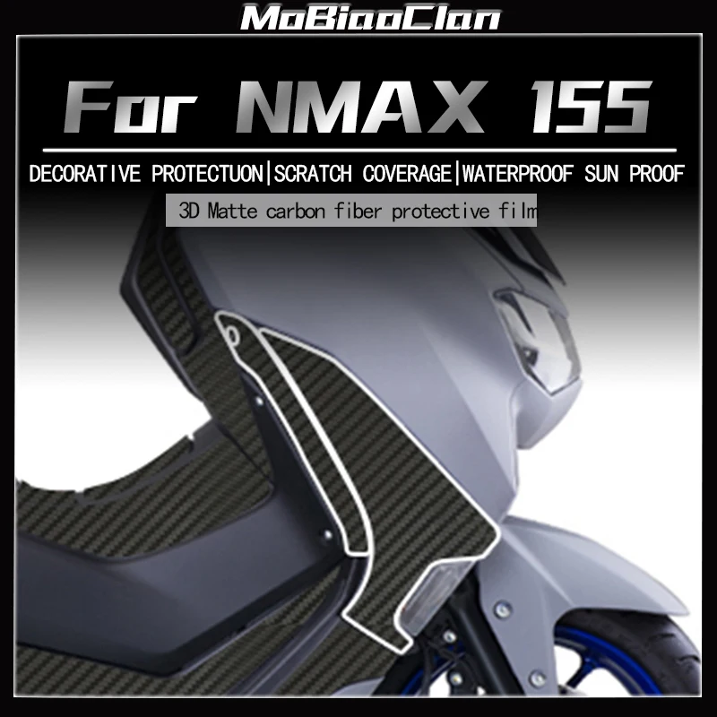 For YAMAHA NMAX155 3D Motorcycle Carbon Fiber Sticker Waterproof Protective Film Anti-Wear And Scratch Modification Accessories