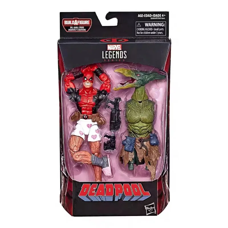 Figura de acción original de la serie Marvel Legends de Hasbro, DEADPOOL/LADY DEADPOOL/SPIDER-MAN VILLAINS OF THE NIGHT
