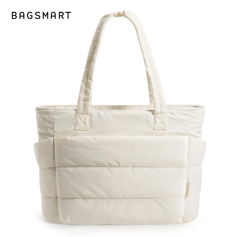 BAGSMART женская сумка для поездок и отдыха, большая, мягкая, однотонная — фото товара