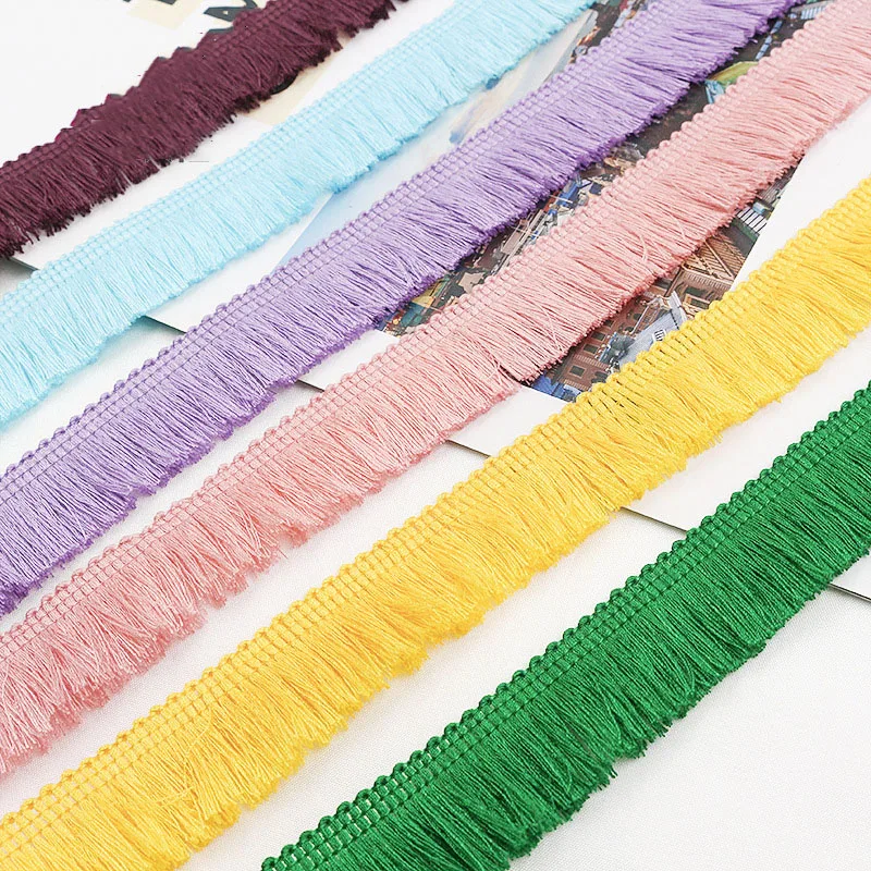 1m Thicken Tassel Trims 2.5cm Wide Polyester Curtain/Pillow Trim Earring/Bag Clothing Decorative  Lace Fringe Sewing