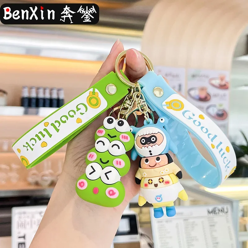 

Miniso Элитные куклы, автомобильные брелки с героями мультфильмов, подвески для школьных сумок, изысканные маленькие подарки, подарки-брелки