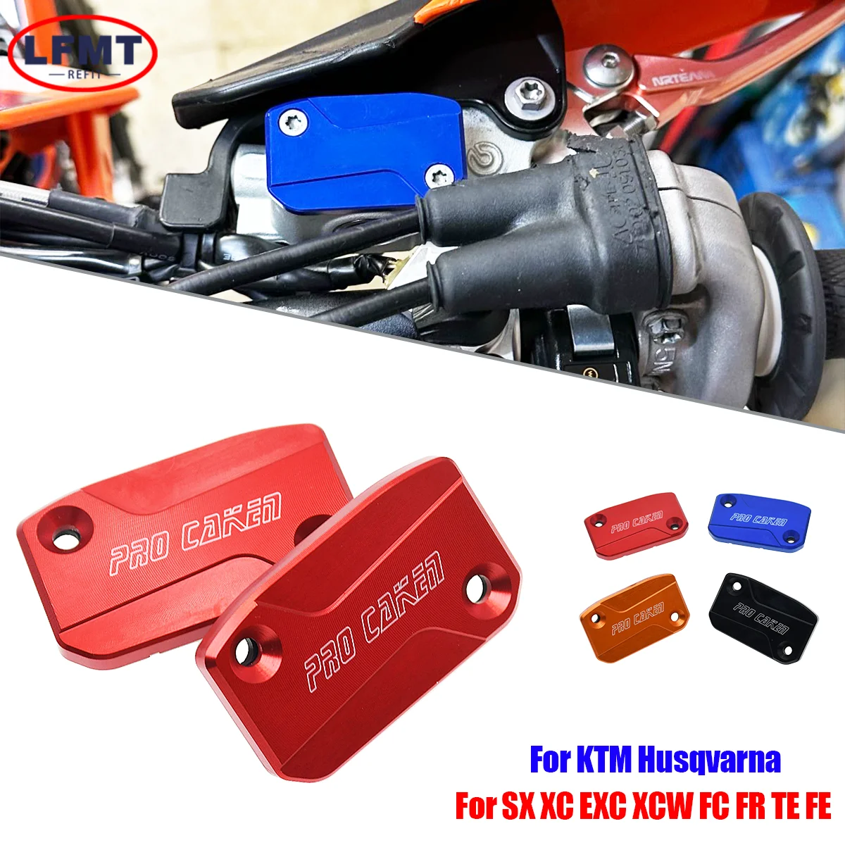 

Для KTM Motocross XC XCW XCF SX SXF EXC EXCF TPI Крышка бачка жидкости сцепления переднего тормоза с ЧПУ 125 150 250 350 450 2017-2020