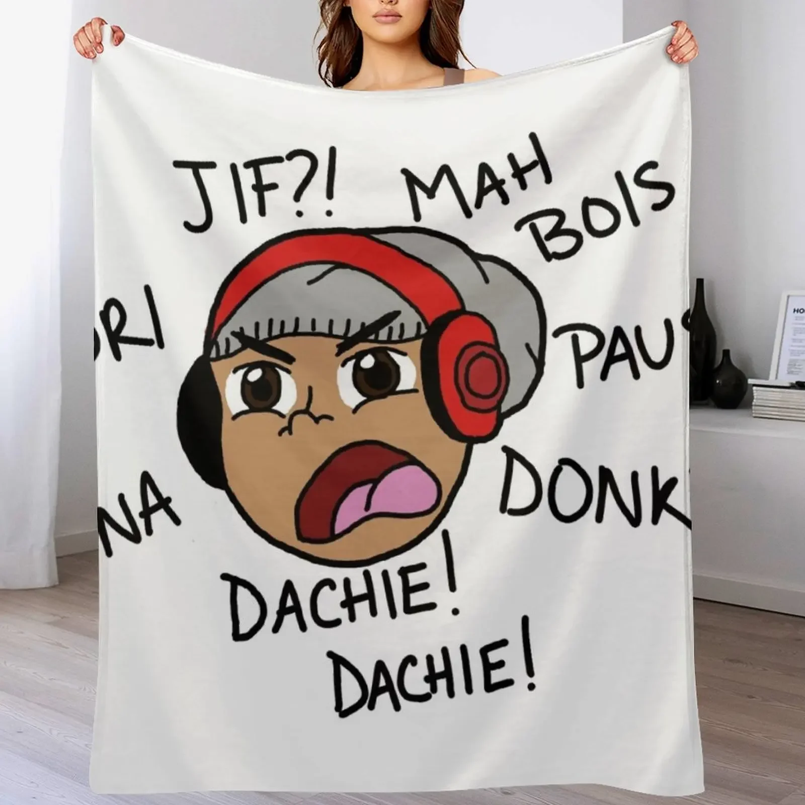 

Dashie YT Throw Blanket For Sofa Thin Blankets Sofas Of Decoration Plaid funny gift Blankets