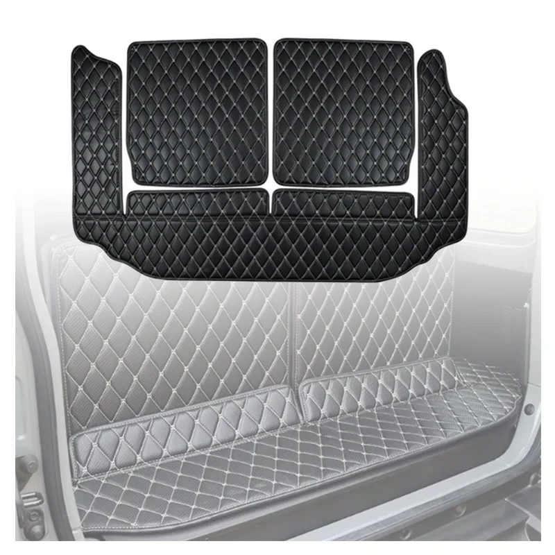 For Suzuki Jimny JB64 JB74 2019-2025 Leather Car Trunk Mat Waterproof Mats Cargo Liner boot Carpet Interior Car Accessories