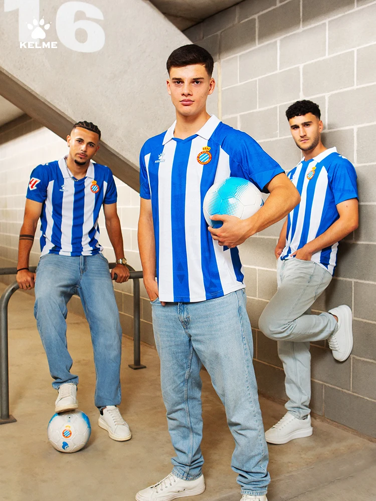 Kelme Soccer Jerseys 24/25 New Season Espanyol Club With The Same Home Player Version Of The Shirt No Sleeve