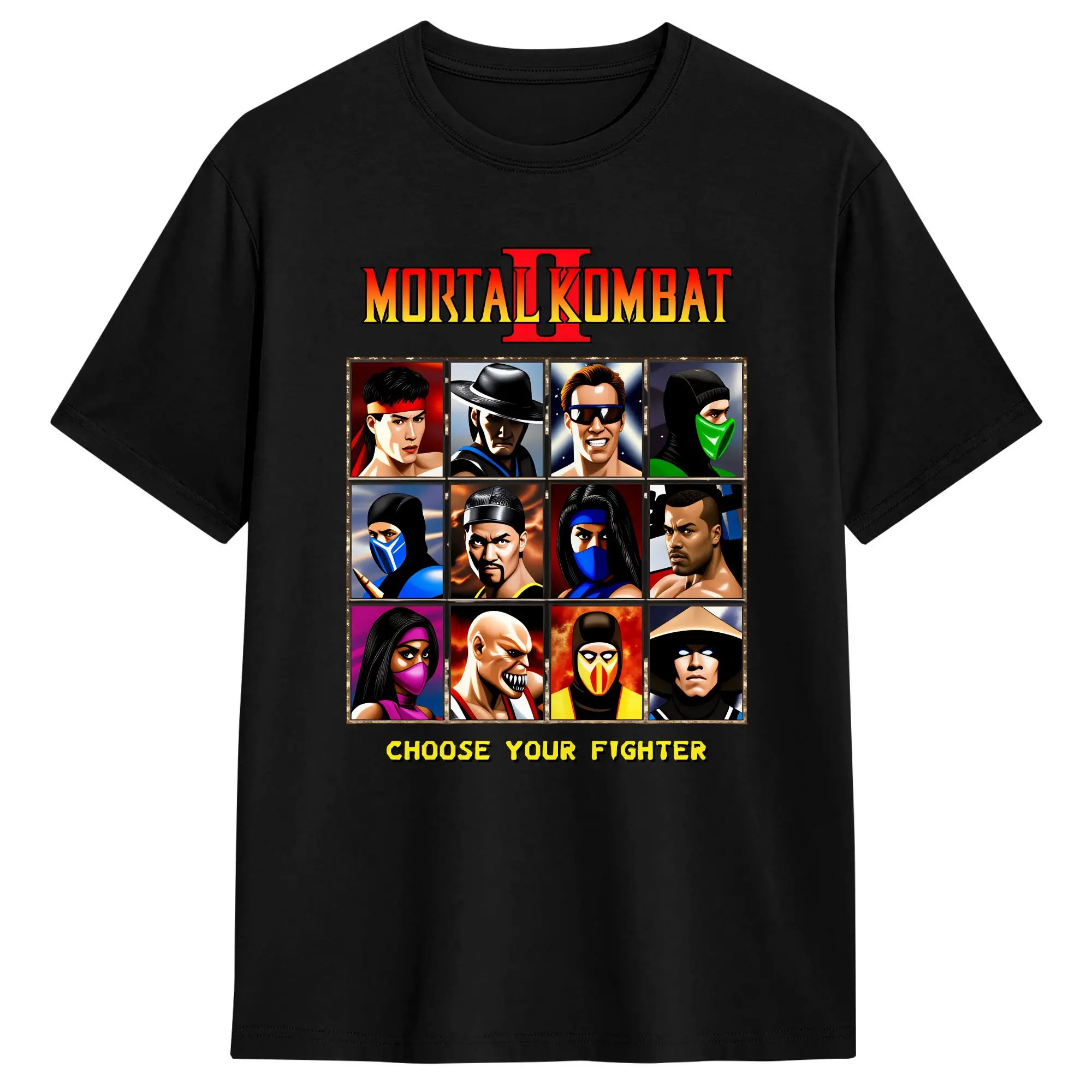 Mortal Kombat 2 T-Shirt Summer  Streetwear T Shirts Cotton Fashion Tee Shirt For Adult Design Clothes