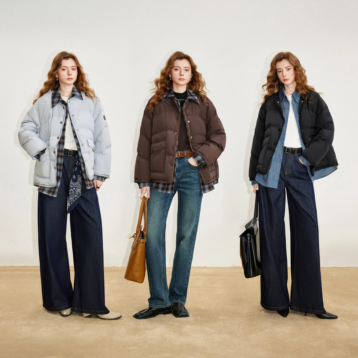 TOYOUTH المرأة أسفل سترة 2025 شتاء جديد 90% الأبيض بطة أسفل الربط كاوبوي وهمية قطعتين معطف دافئ