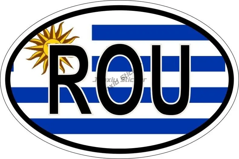 Creative Uruguay Flag National Emblem Sun Stickers for Covered Scratch Decorate Car Motorcycle Wall Room Table Off-road Truck