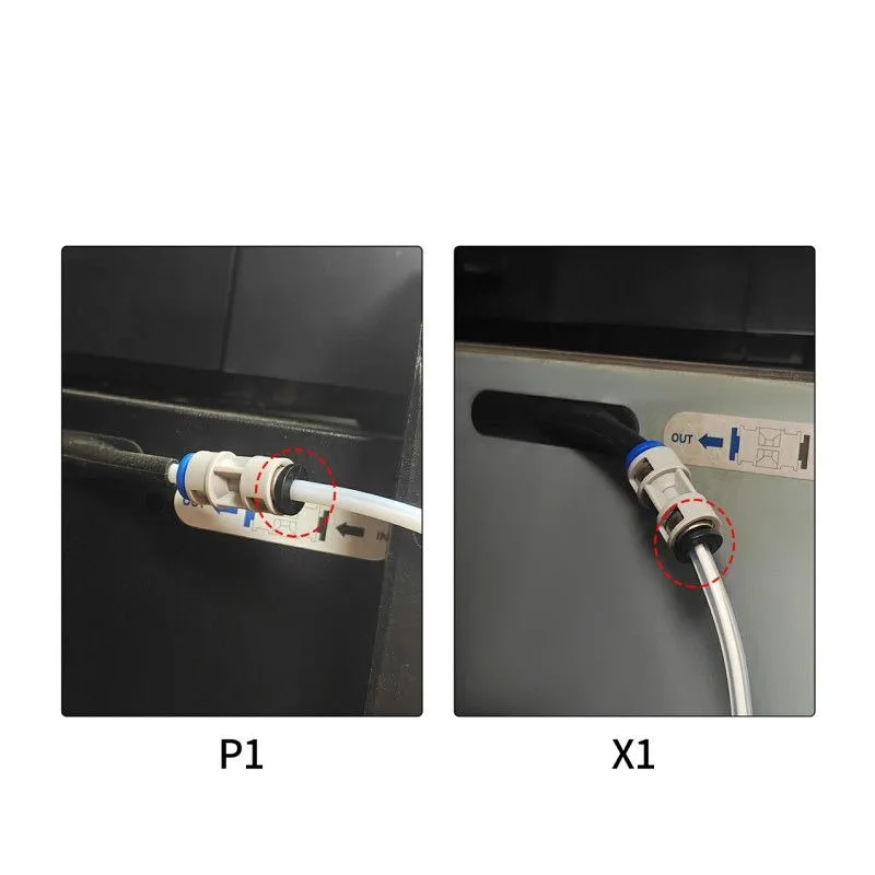 3D-Drucker PTFE-Schlauch Hall-Schalter Pneumatischer Anschluss, für Bambu Lab P1P/P1S/X1/X1C/X1E, 1,75mm Filament PTFE-Zufuhrschlauch-Anschluss – Detail 3