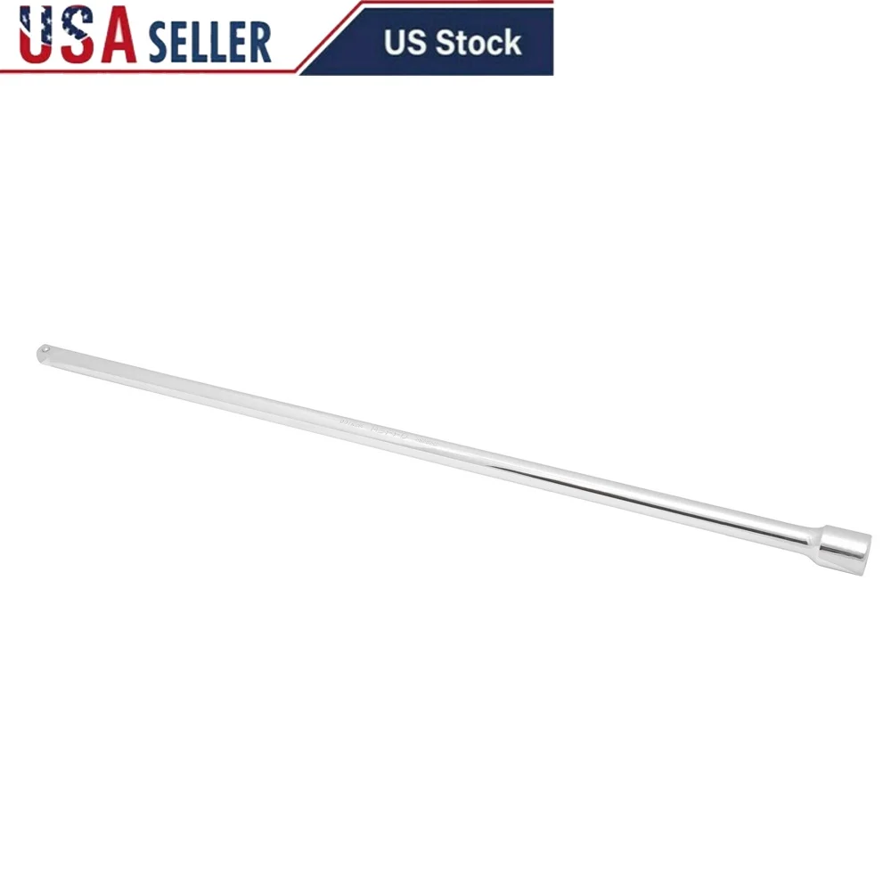 

1/2In Drive 24In Long Socket Extension Tool Max Torque 3500in-lb Durable Extendable Handle Heavy Duty Garage Equipment