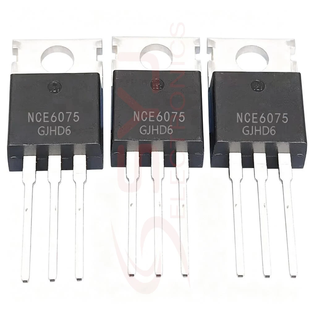 5PCS NCE6075 60V 75A NCE01H10 100V100A KA7906 FHP75N100 / 75A100V F12C20A 12A 200V IPP80N06S2-07 2N0607 TO-220