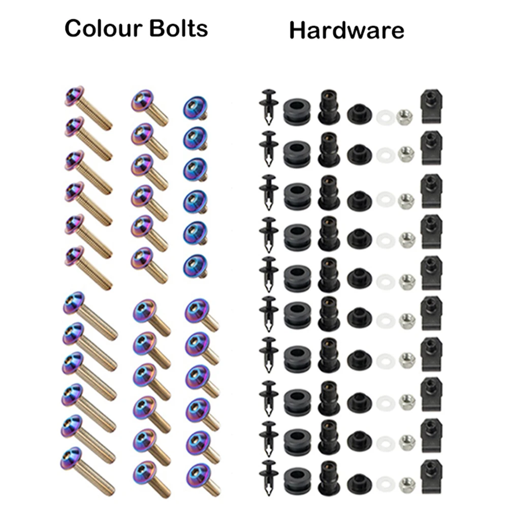 Full Fairing Kits For Honda CBR900RR Fireblade 954 2002-2003 Motorcycle Parts Bolt Kit Fastener Clips Screw Fairing Screw