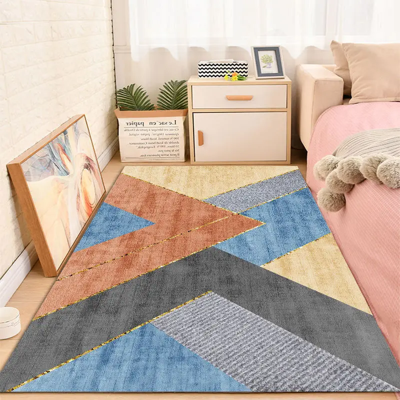 Light Luxury Bedroom Bedside Carpet, Bay Window Mat, Girl Pink Carpets, Nordic Living Room, Coffee Table Mat, Dresser, Cloakroom