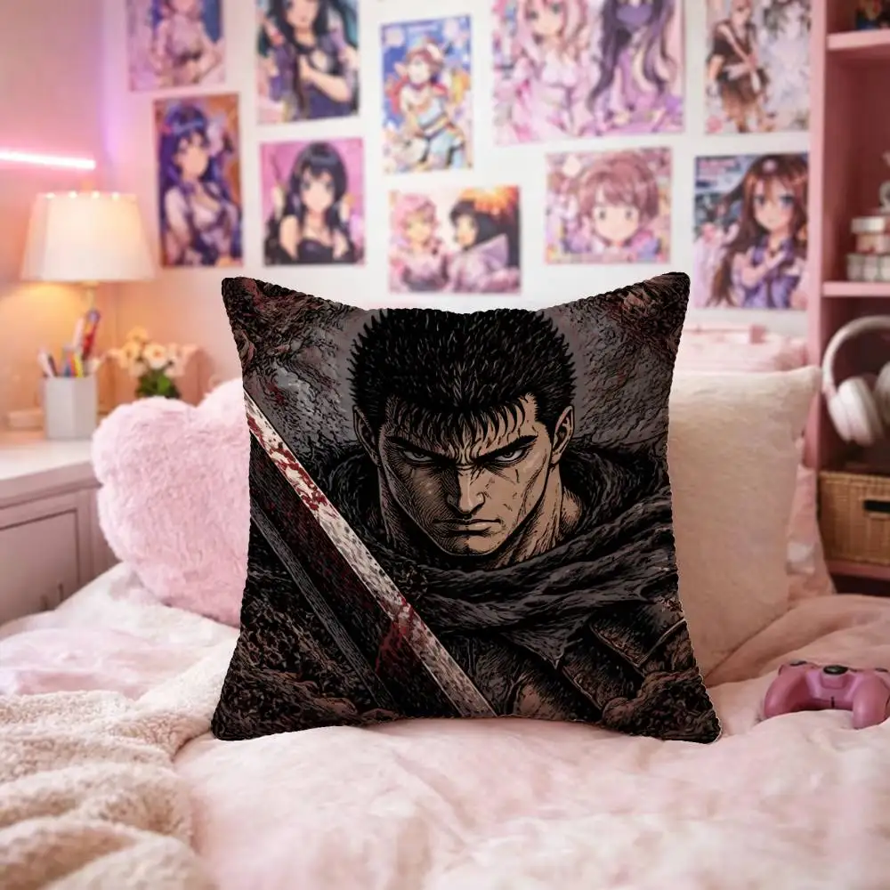 Berserk Pillow Case Fashion Square Pillowcase Bedroom Sofa Room Ins Decoration Leisure