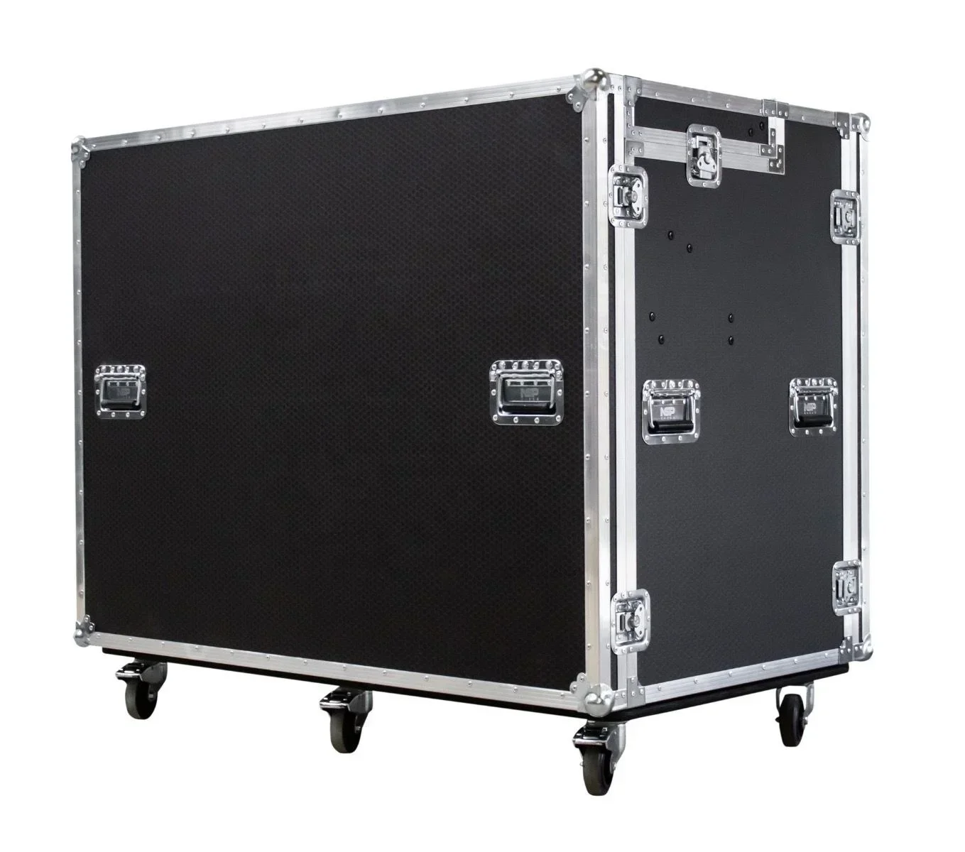 Portable Custom Unit Flight Case with Video Production Workstation and Pull Out Drawer Rolling Tool Box