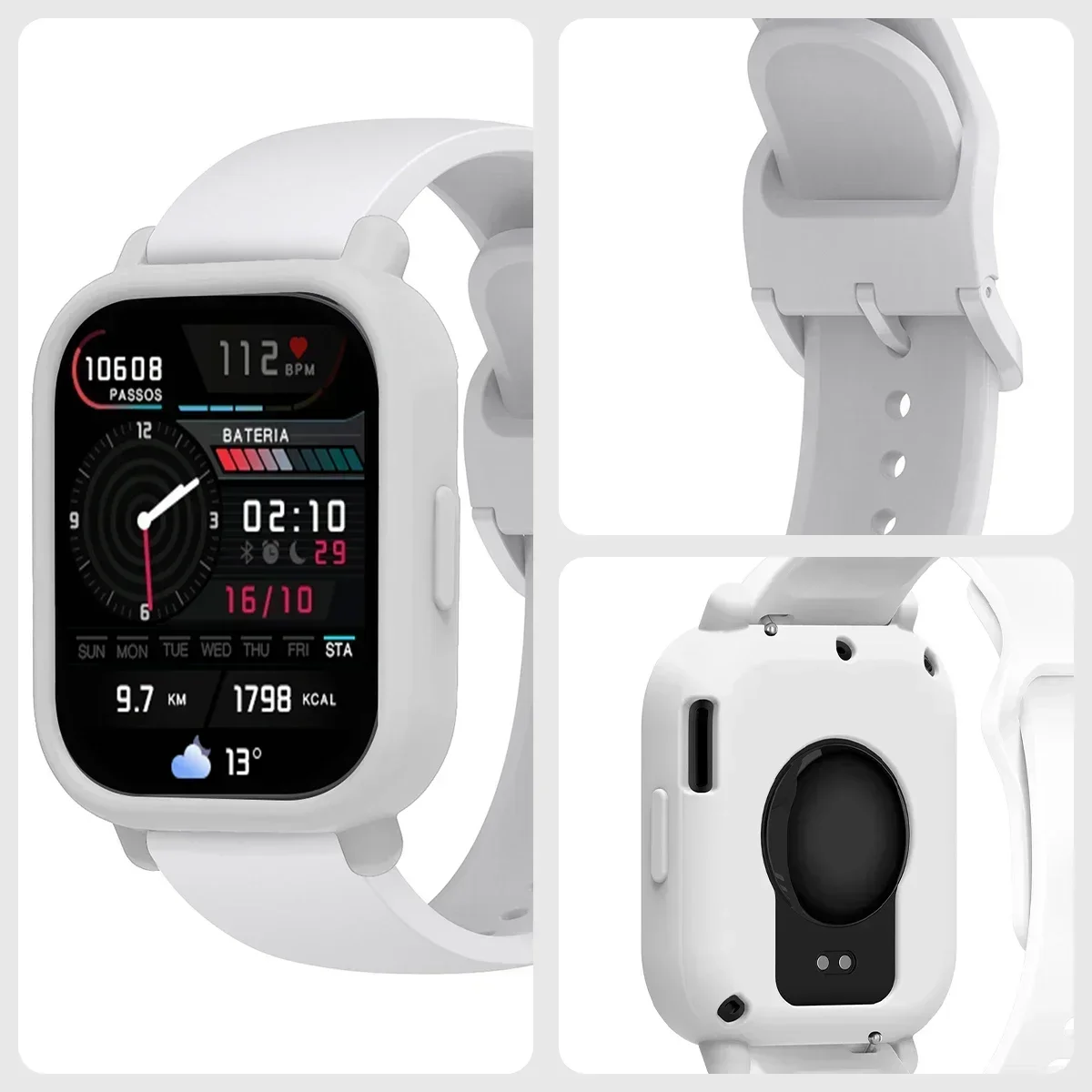 Custodia in silicone + cinturino per Redmi Watch 5 Lite / 5 Bracciale di ricambio attivo Cintura Custodia protettiva per cinturino intelligente