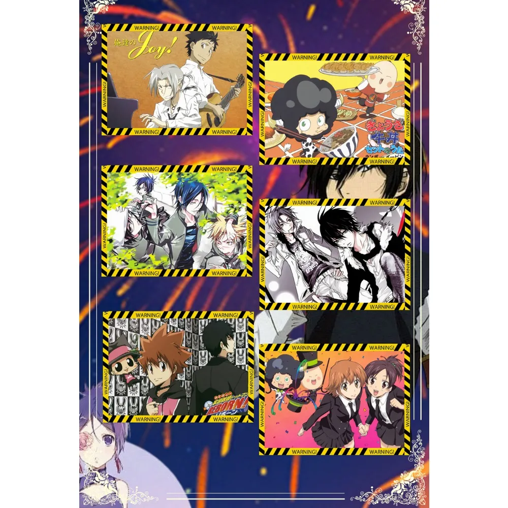 Genuine Katekyo Hitman Reborn Collection Cards Sawada Tsunayoshi Hot Blooded Youth Anime Character Portrait Cards Boy Girl Gift