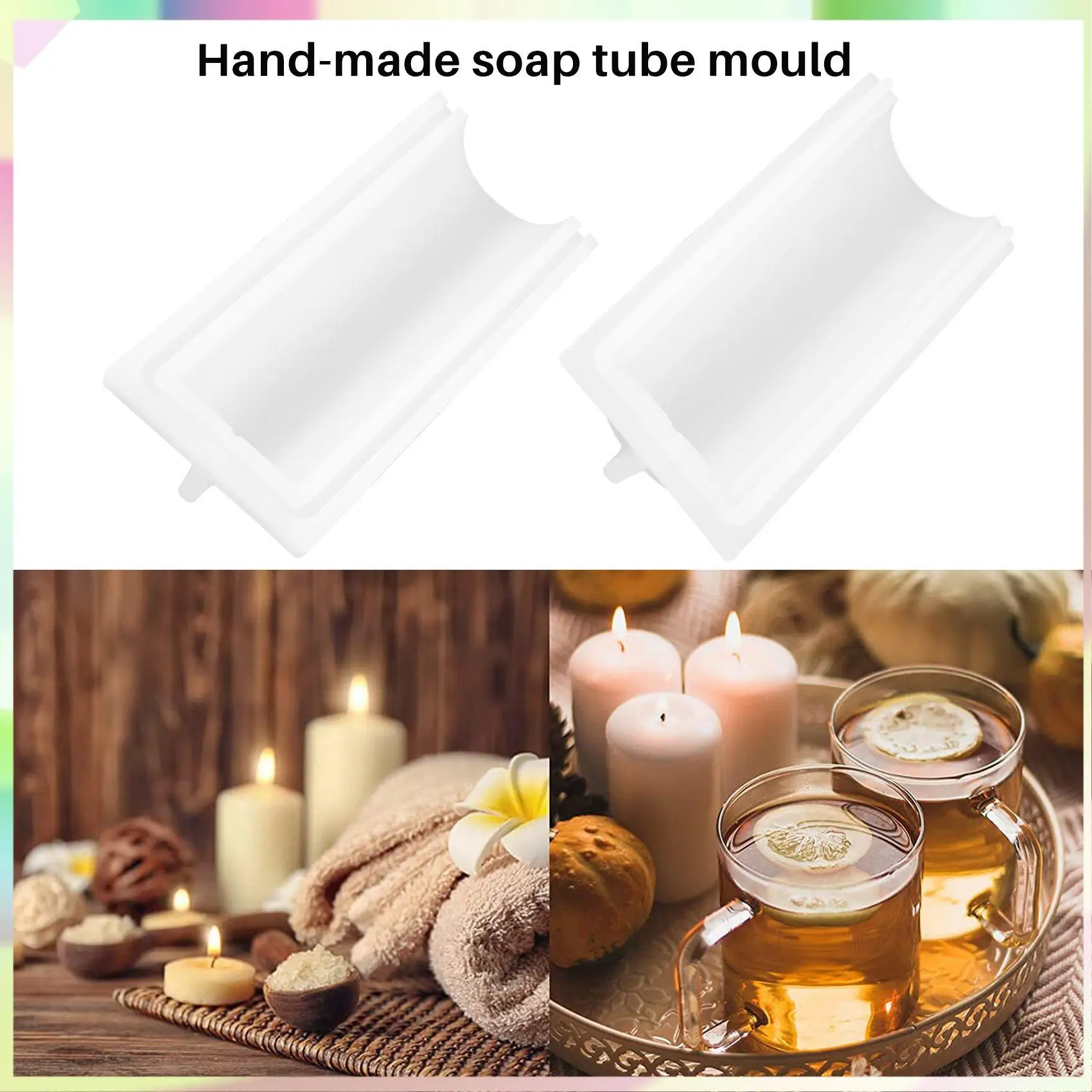 

B23B Silicone Soap Mold 1000Ml Rounded Hand Soap Mold Tube Model Silicone Mold Long-Cylinder Cold Process Soap Form Handmade Soa