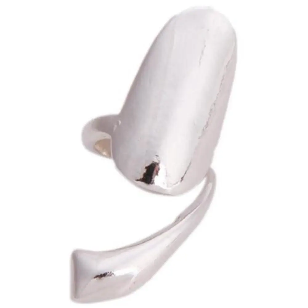 مجوهرات كاذبة مسمار الذهب معدن فنجر المرأة خواتم فضة الموضة #3