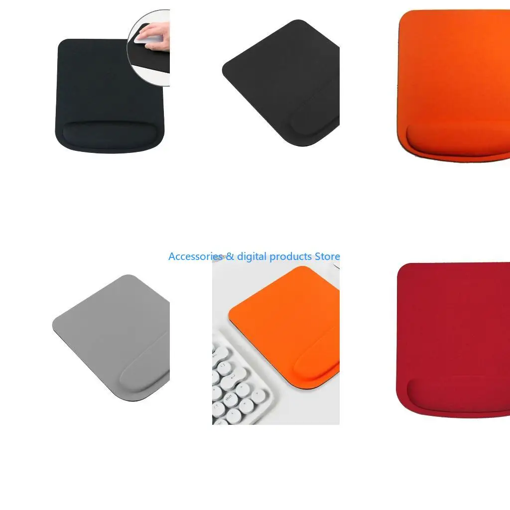77JD Mouse Pad with Wrist Support for Computer Laptops Lightweight for Pain Relief Laptops Office Ergonomic Mousepad