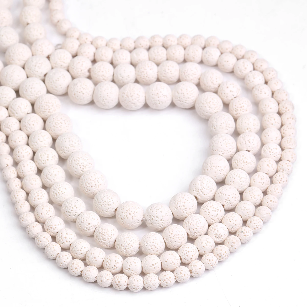 Belge Lava Stone Round Bulk Beads Jewelry Natural Volcanic Lava Stone  Making Crafts DIY Bracelet Pendant Wholesale  6/8/10/12mm