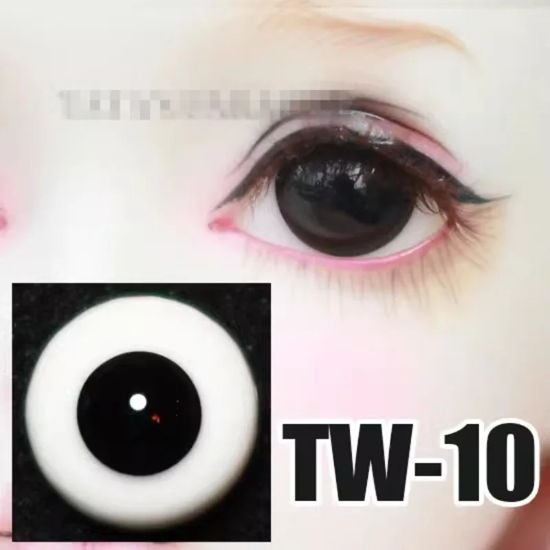 Bjd Doll Eyes Black Layered Grain Glass Eyeball  1/6 1/4 SD. 12mm 14mm 16mm  Free Box Doll Accessories GA55