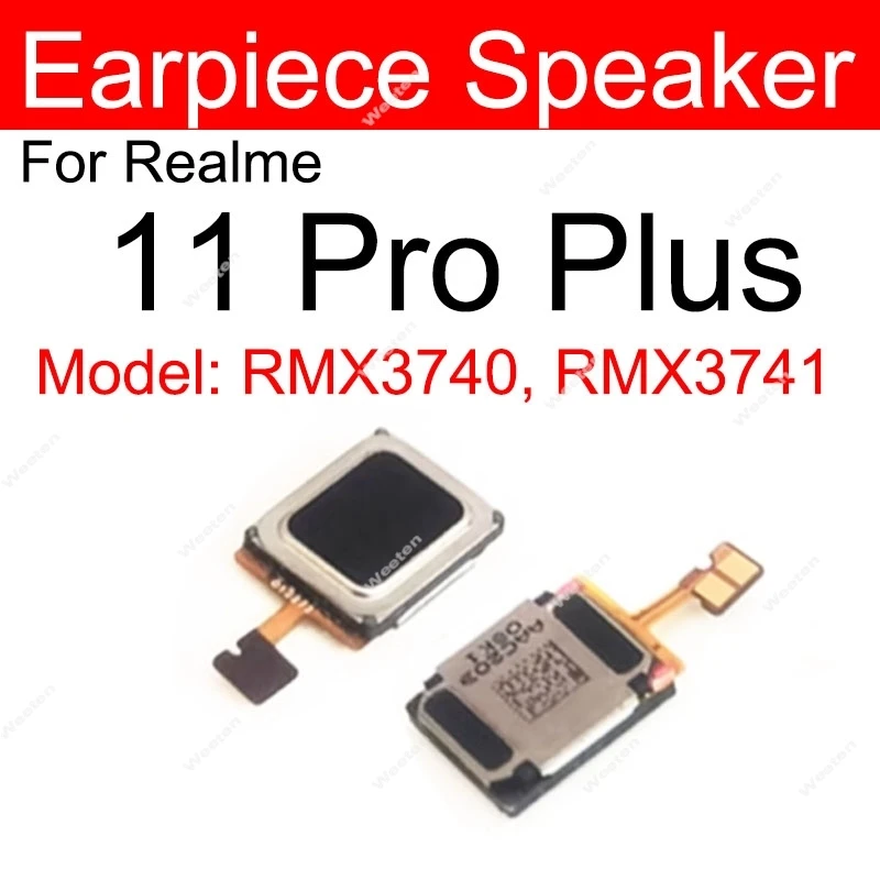 Earpiece Speaker For Realme 11 12 Pro Plus 12X 12 Lite 4G 5G Top Earpiece Speaker Flex Cable Ear Sound Receiver Parts