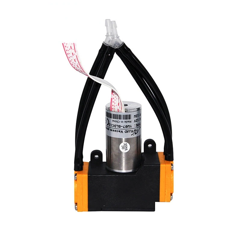 Velocidad de flujo de aire de vacío sin aceite de doble cabezal de diafragma sin escobillas de 24 V 10 l/min