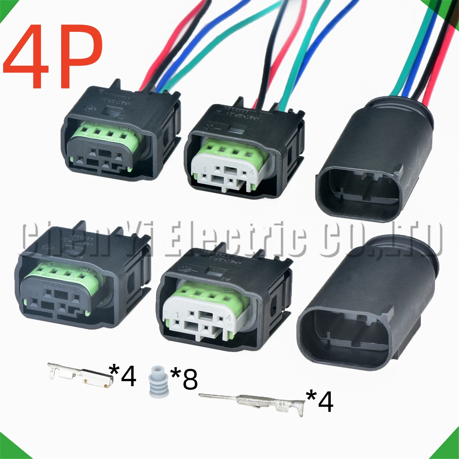 4 Pin Automotive Connectors Wire harness Plug 1-967640-1 2-967640-1 2-1394412-1 968399-1 For rear-view camera