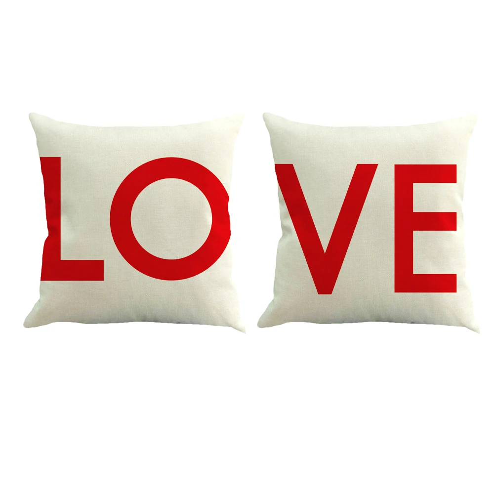 

2 Pcs Linen Pillows Vivid Color Zipper Washable Sofa Back Cushions Bed Car Decor Gifts Sofa Back Cushions Home Textiles