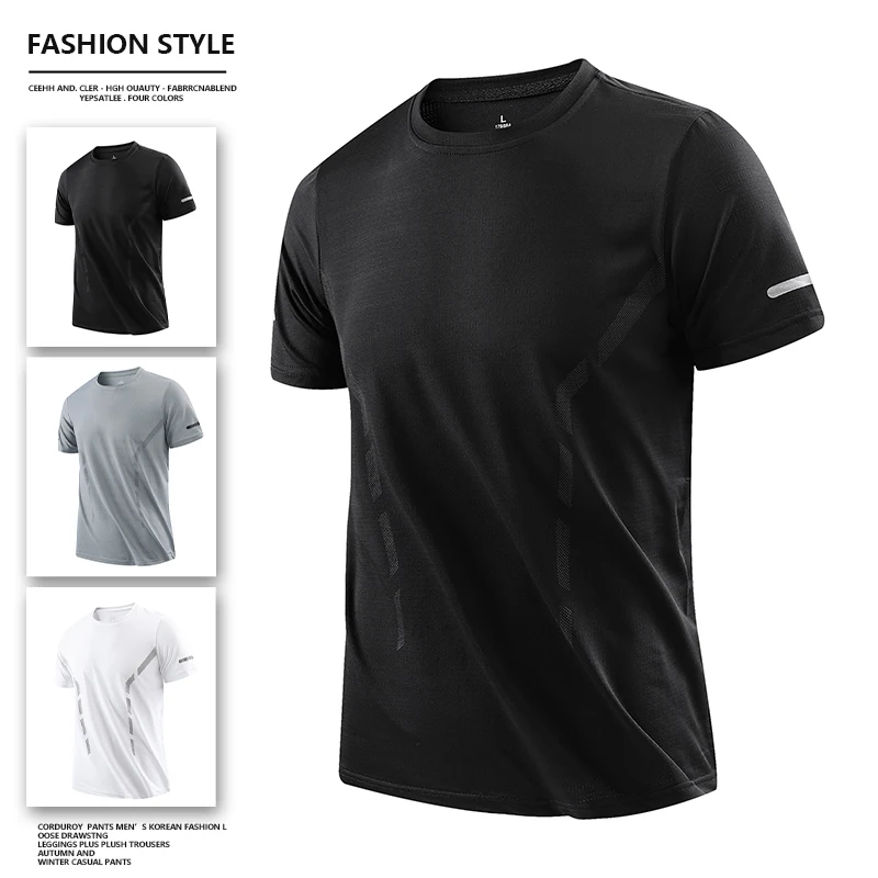 CHRLCK Men New Compression Shirt Men Fitness Gym Super Hero Sport Running T-Shirt Fitness Training Breathable Quick Dry Short