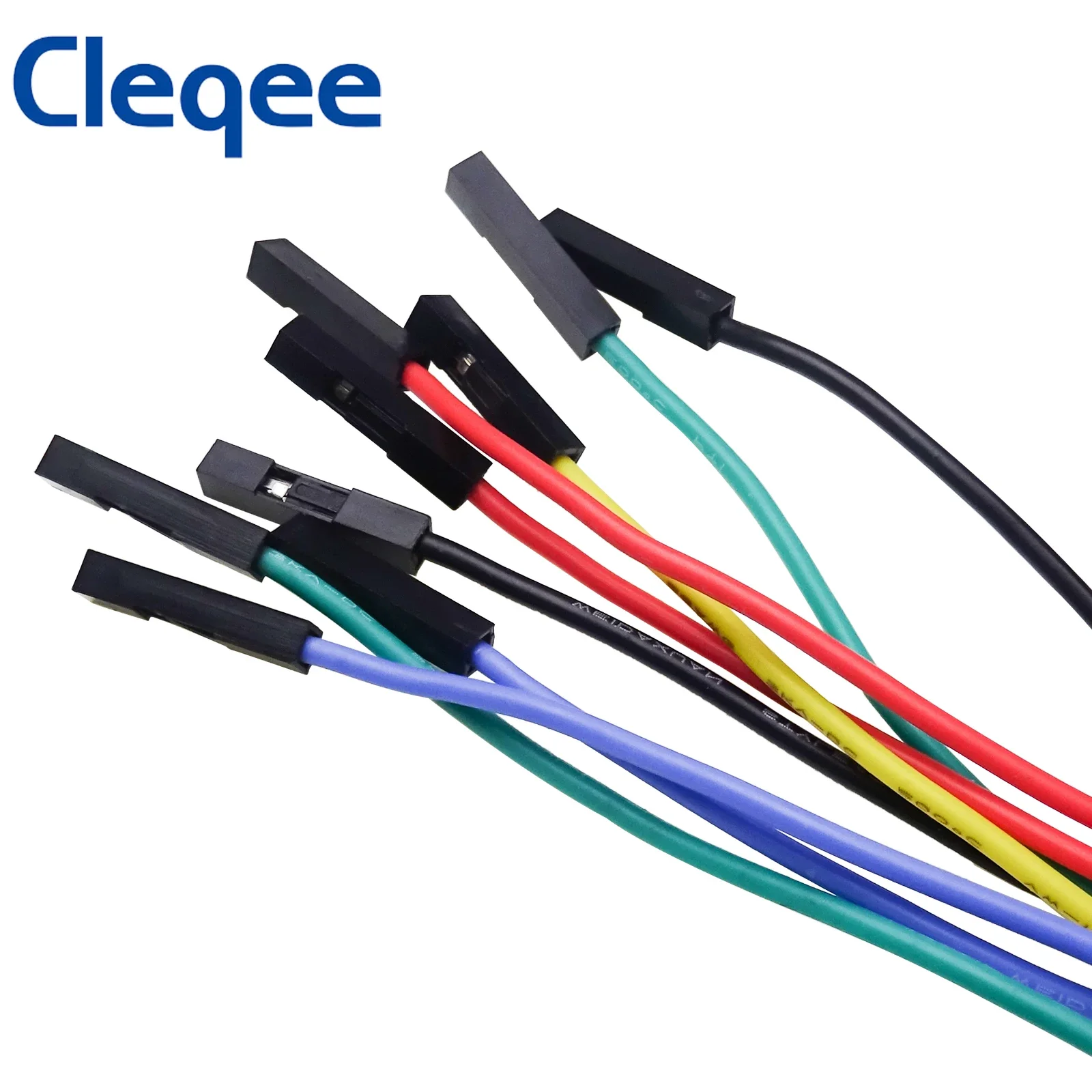 

Cleqee P1530 10PCS Dupont Female Head Jumper Wire To 4mm Stackable Banana Plug for Breadboard PCB DIY Kit