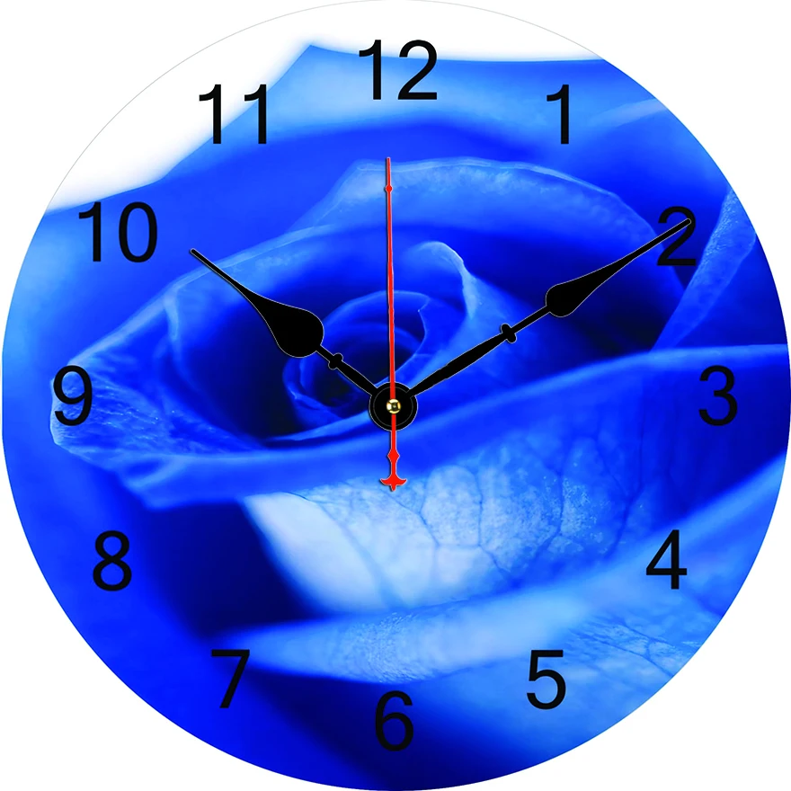 Reloj de pared redondo rosa para sala de estar, dormitorio, cocina, decoración del hogar, reloj de pared, reloj de cuarzo silencioso, artículos de decoración del hogar