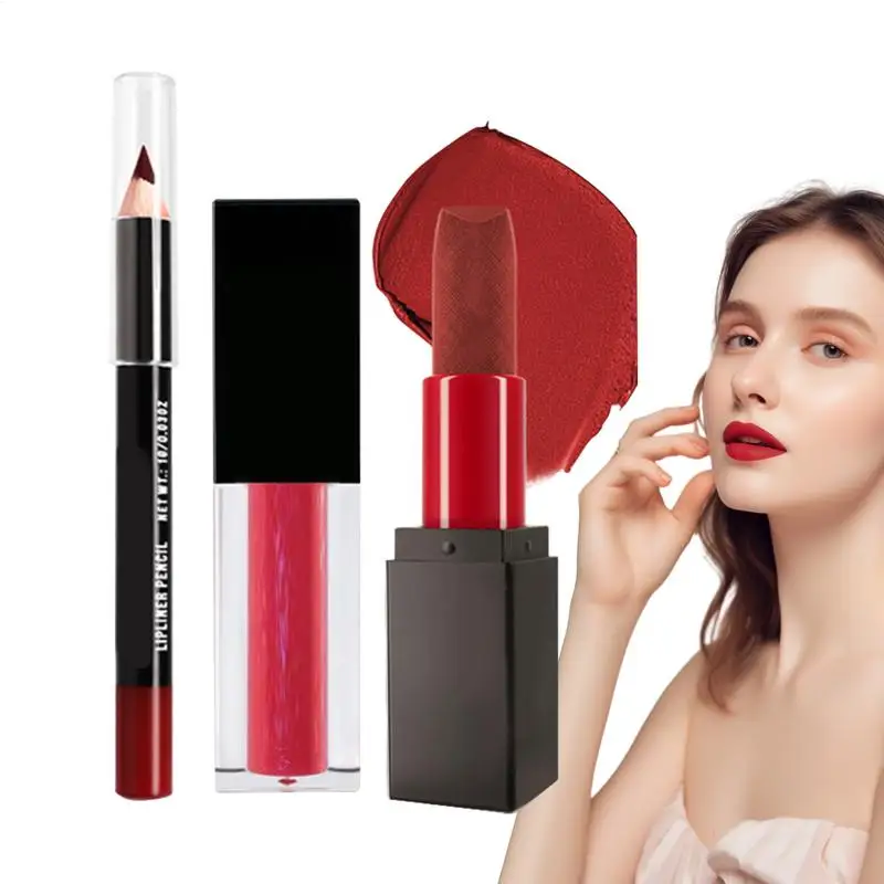 Rossetto opaco Idratante a lunga durata Antiaderente Lucidalabbra da donna Balsamo labbra idratante per feste Viaggi d'affari Incontri DailyLife