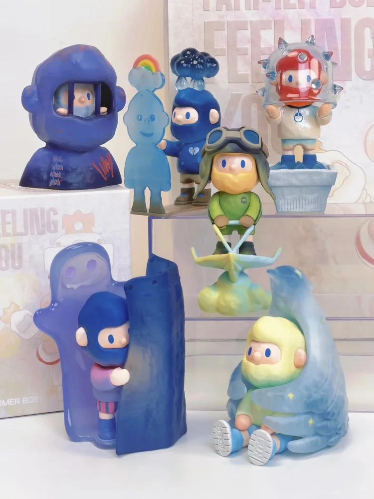 Finden Einhorn Bauer Bob Feeling You Serie Blind Box Mystery Box Erraten Tasche Spielzeug Puppe Nette Anime Figur Desktop Ornamente