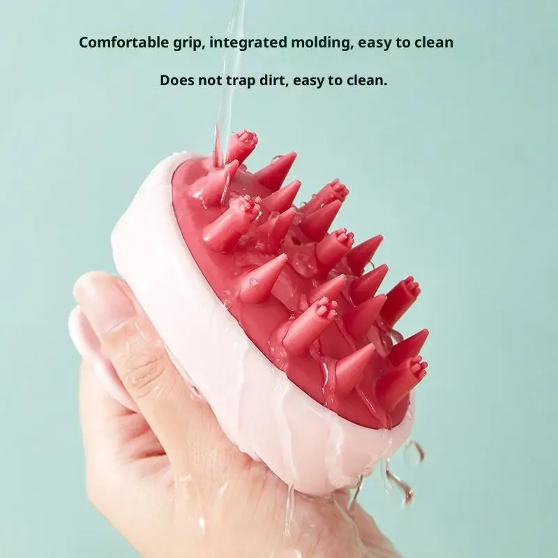 

Щетка для шампуня, массажная расческа для кожи головы с ручкой, расческа для мытья волос, массажная щетка для тела, щетка для ванны, душа, салонный парикмахерский инструмент