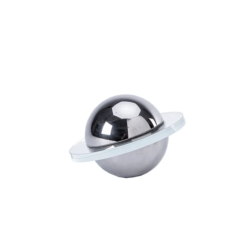

New creative stainless steel ball ornament, astronaut theme decoration, metal handicraft desktop jewelry