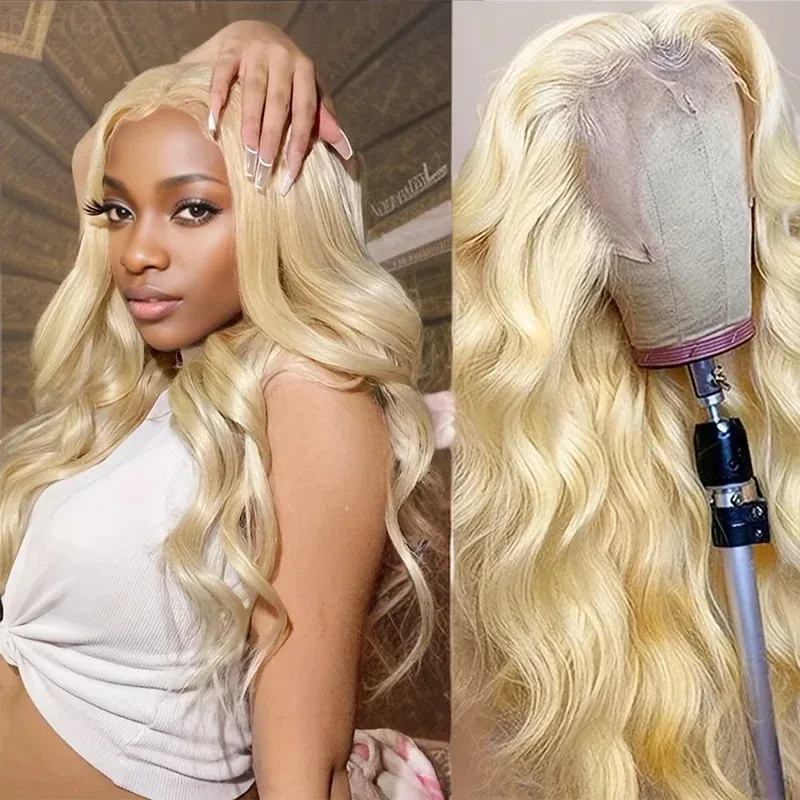 Choice Body Wave 613 HD Lace Frontal Wig 100% 13x6 Honey Blond Colored Human Hair Quality Brazilian Cheap Wigs on Clearance Sale