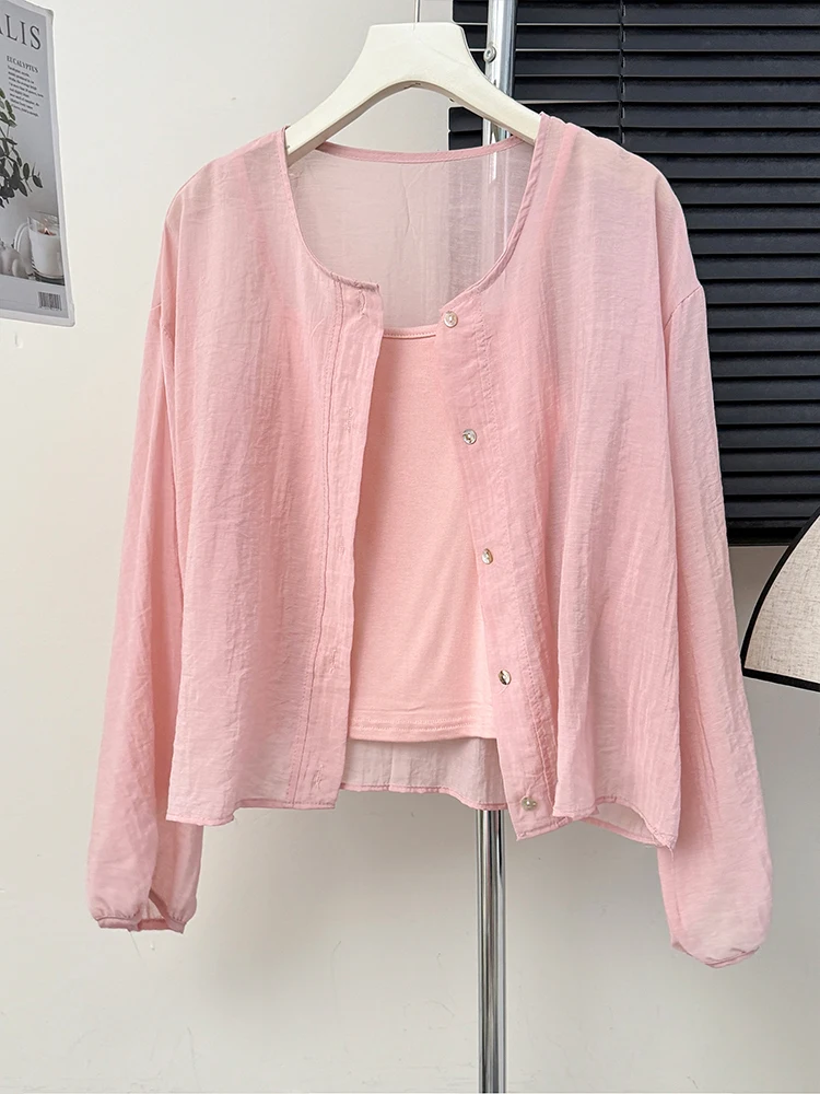 Estate Nuovo Allentato Lungo Sve Micro Trasparente irt Donna Misto Sle Sottile Tuta Sportiva Top Versione Coreana Miss Jo Miss