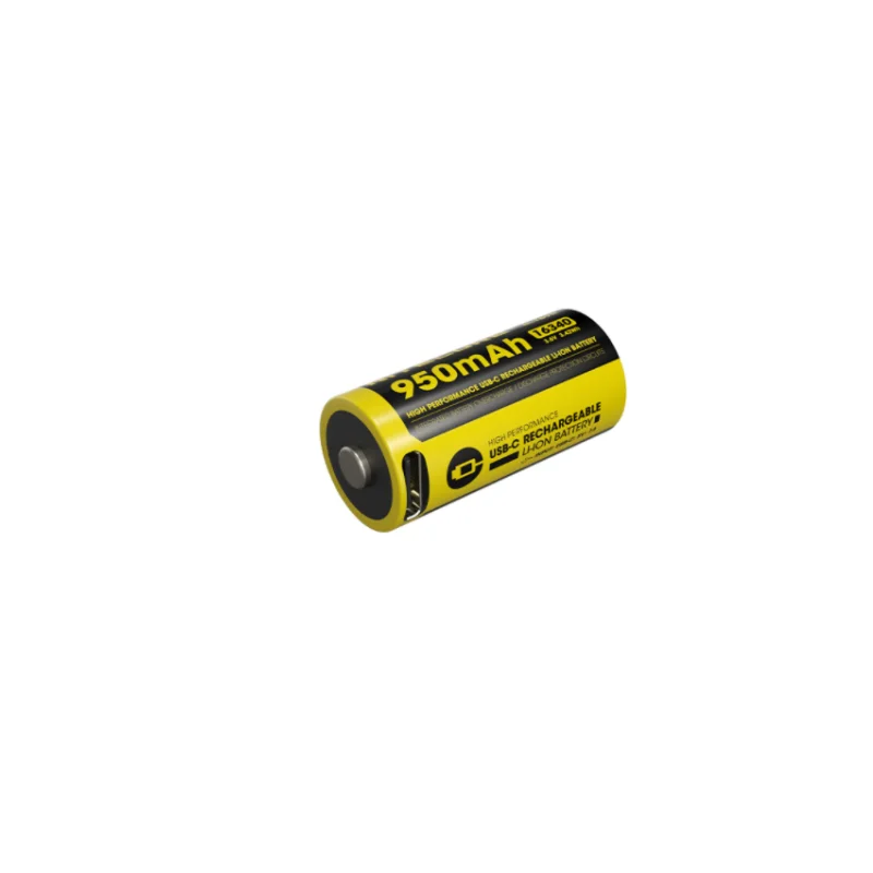 NITECORE NL169R 950mAh 3.6V RCR123A batteria ad alte prestazioni USB-C 16340 batteria