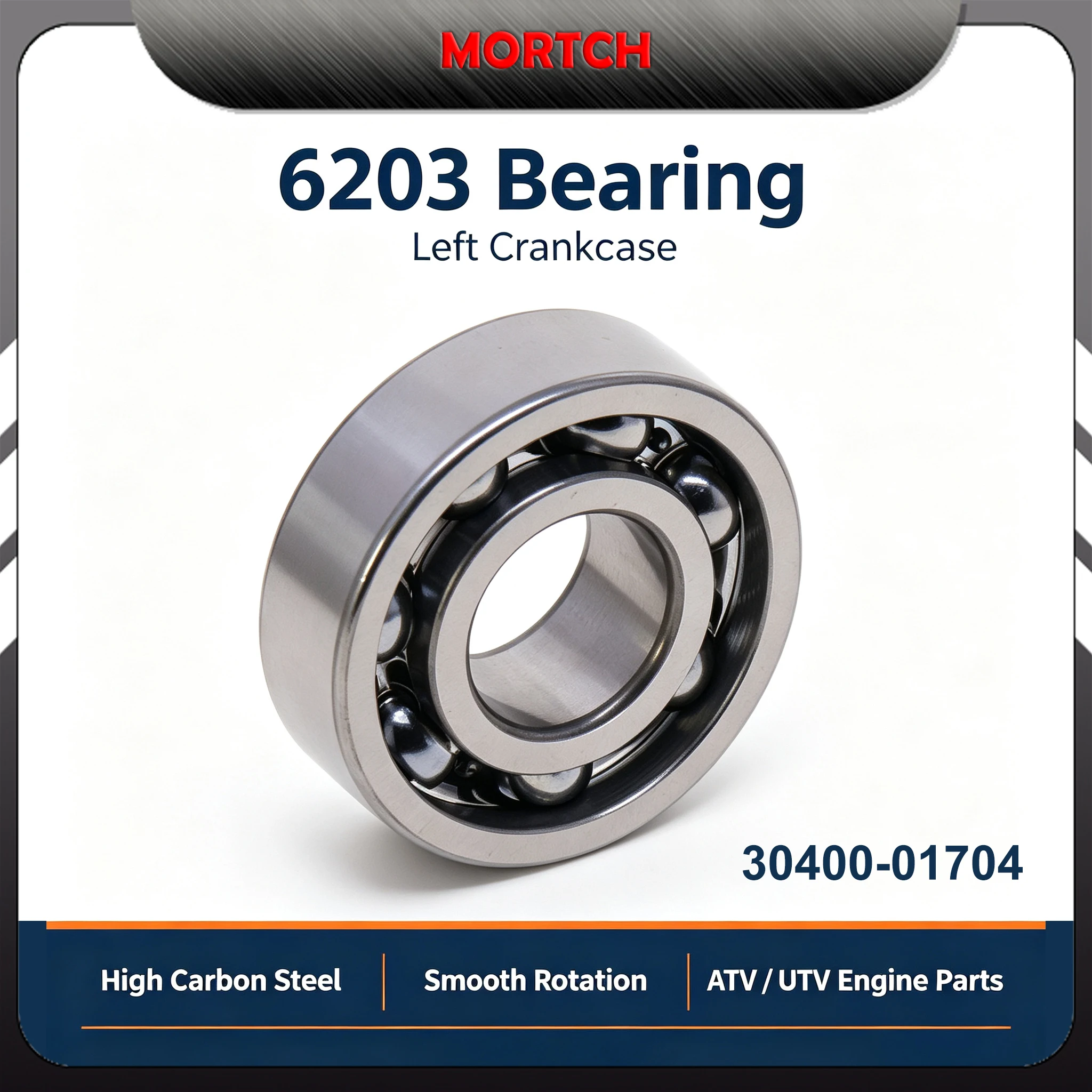 6203 Deep Groove Ball Bearing OEM 30400-01704 for CF Moto CForce ZForce UForce ATV UTV 400 500 600 800 Left Crankcase 17x40x12mm