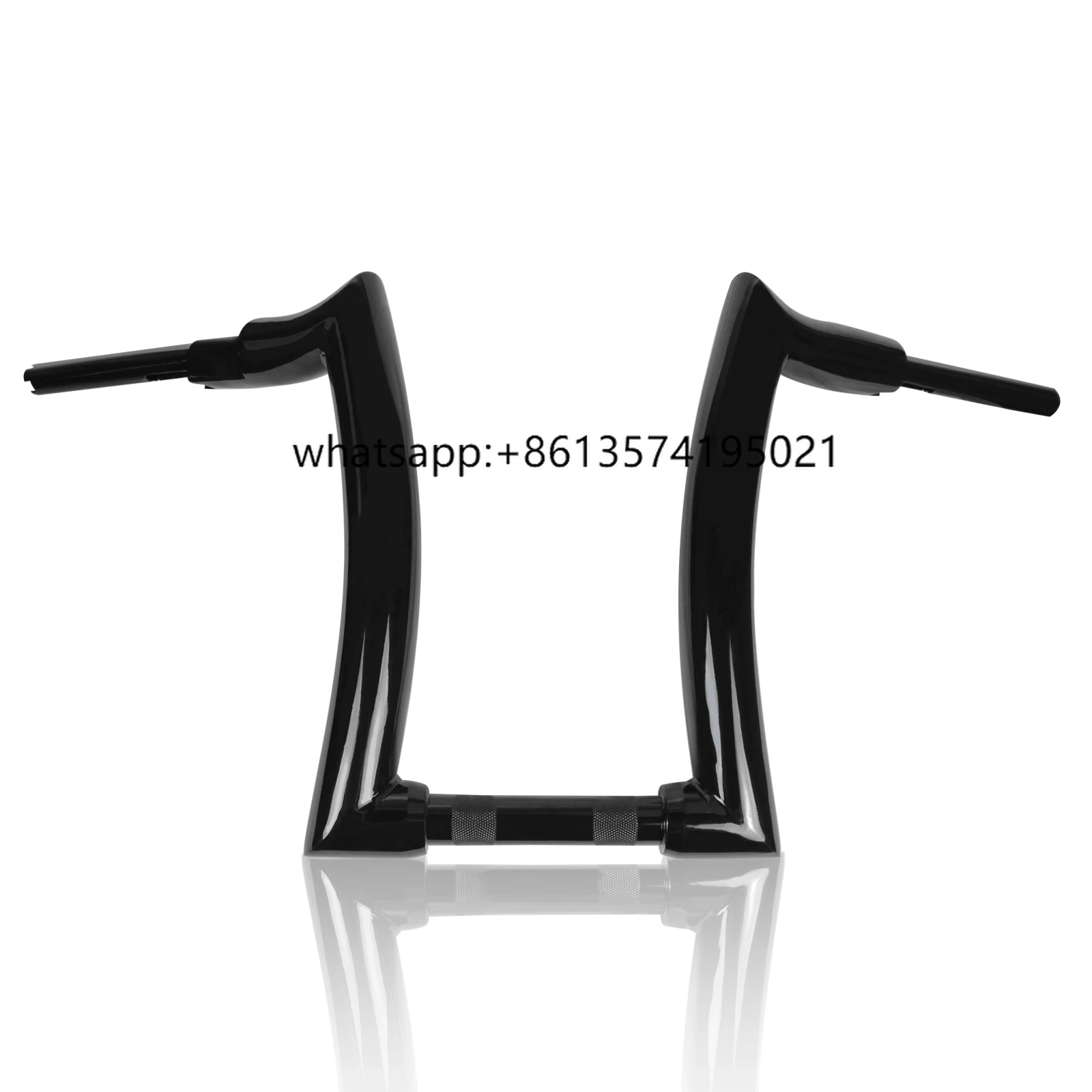 

High Performance Black 25mm Motorcycle Handle bar 14'' Rise 2" Ape Hanger Handlebar Aluminum Fits for Harley Softail 2000-2021