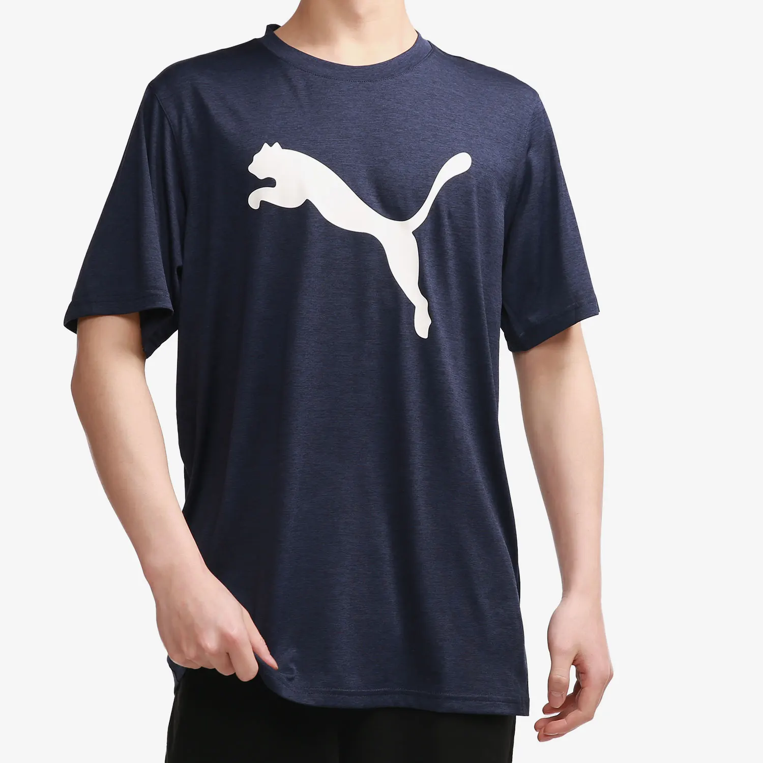 PUMA حقيقية الموسم الحالي الجديد الرجال الرياضة جولة الرقبة المألوف عارضة قصيرة الأكمام تي شيرت 520139-06