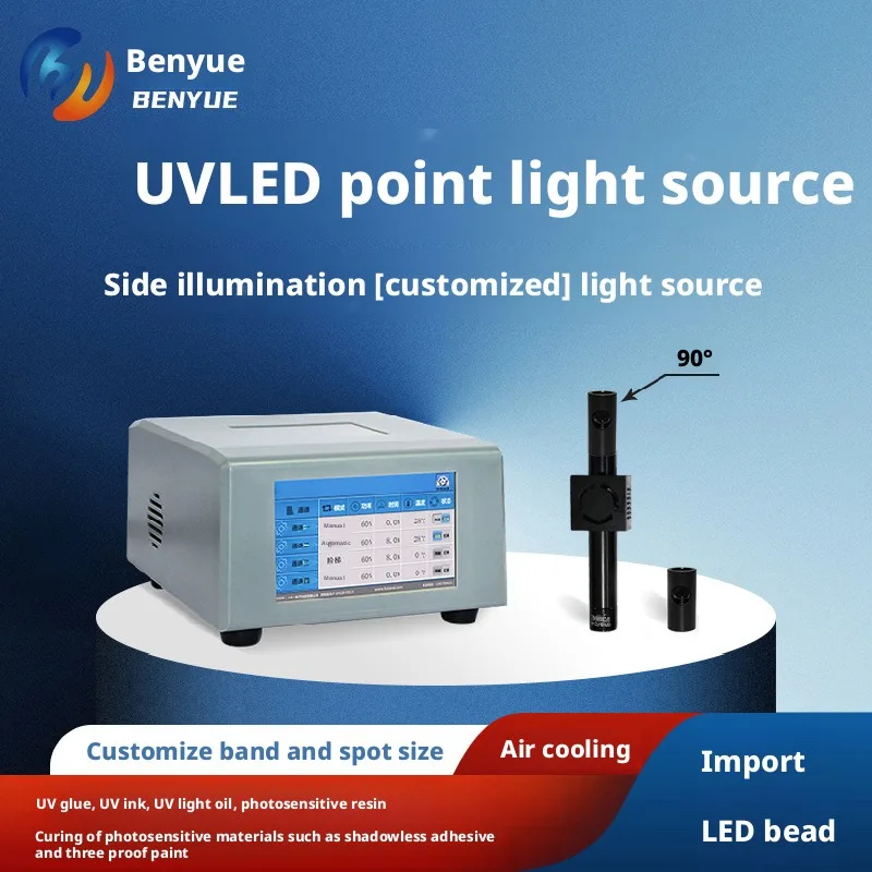 Four Channel Uv Point Light Source 365nm Adhesive Ink Curing Multi Band One To Four Spot Uv Led Curing Lamp Aluminum Alloy Frame
