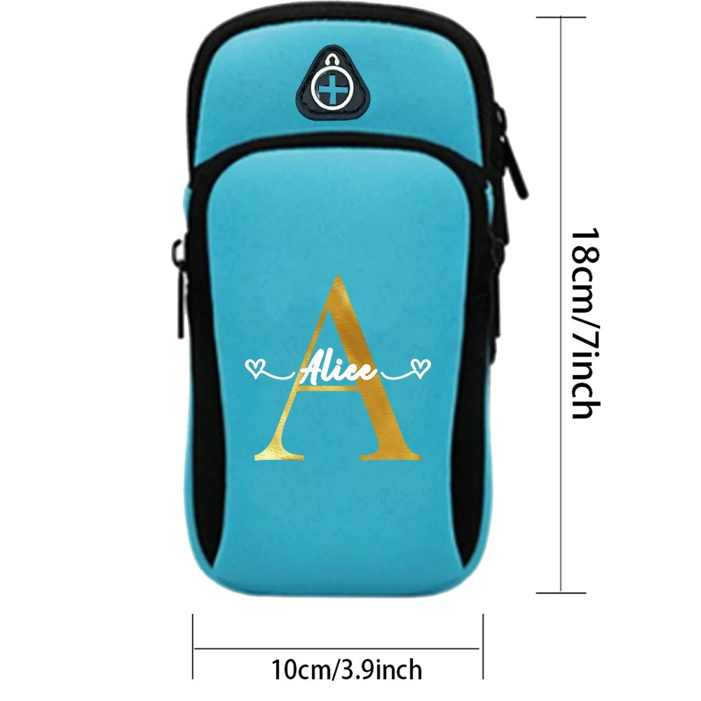 Customized Free Name Arm Strap Sports Phone Bag Running Arm Phone Bag Personalized Printing