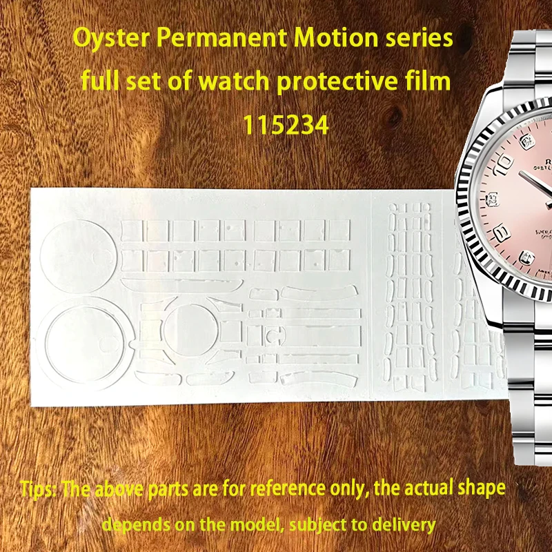 Suitable for Rolex Oyster constant motion 115234 protective film plate with film dial 34 buckle film watch chain back film